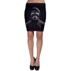 Gangsta Raccoon  Bodycon Skirt by Valentinaart