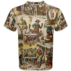 Tarot Cards Pattern Men s Cotton Tee by Valentinaart