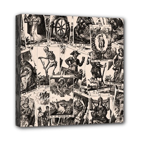 Tarot cards pattern Mini Canvas 8  x 8 