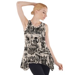 Tarot cards pattern Side Drop Tank Tunic