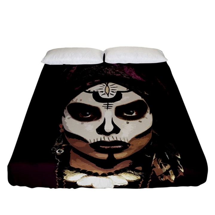 Voodoo  witch  Fitted Sheet (California King Size)