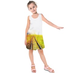 Landscape Kids  Sleeveless Dress by Valentinaart