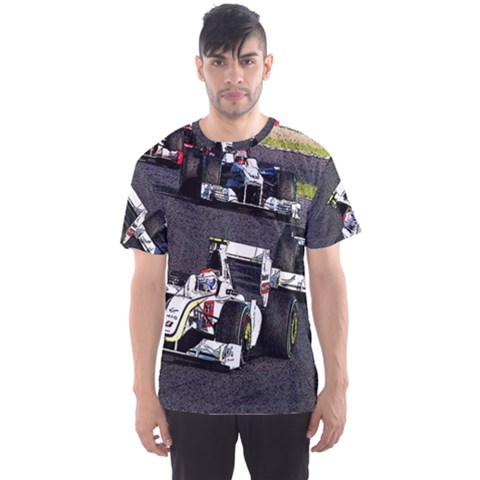 Formula 1 Men s Sports Mesh Tee by Valentinaart