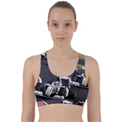 Formula 1 Back Weave Sports Bra by Valentinaart