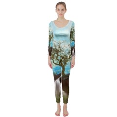 Single Tree Long Sleeve Catsuit by berwies