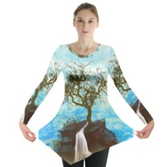 Single Tree Long Sleeve Tunic  by berwies