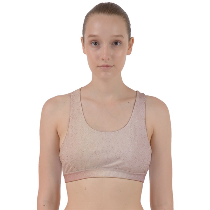 Pastel colors Glitter Pattern Back Weave Sports Bra