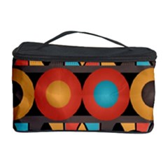 Colorful Geometric Composition Cosmetic Storage Case by linceazul