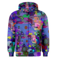 Big And Small Shapes                             Men s Zipper Hoodie by LalyLauraFLM