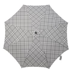 Grey Diagonal Plaid Hook Handle Umbrellas (medium) by NorthernWhimsy