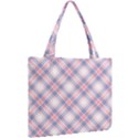 Pastel Pink and Blue Plaid Mini Tote Bag View2