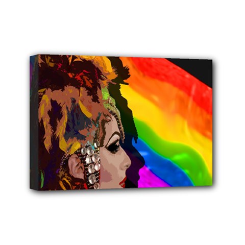 Transvestite Mini Canvas 7  X 5  by Valentinaart