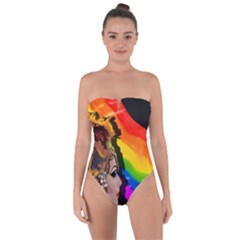 Transvestite Tie Back One Piece Swimsuit by Valentinaart