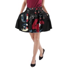 4th Of July Independence Day A-line Pocket Skirt by Valentinaart