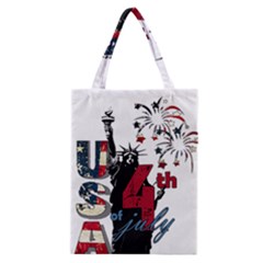 4th Of July Independence Day Classic Tote Bag by Valentinaart