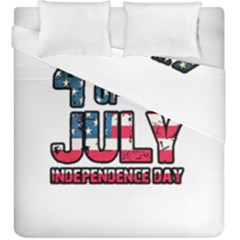 4th Of July Independence Day Duvet Cover Double Side (king Size) by Valentinaart