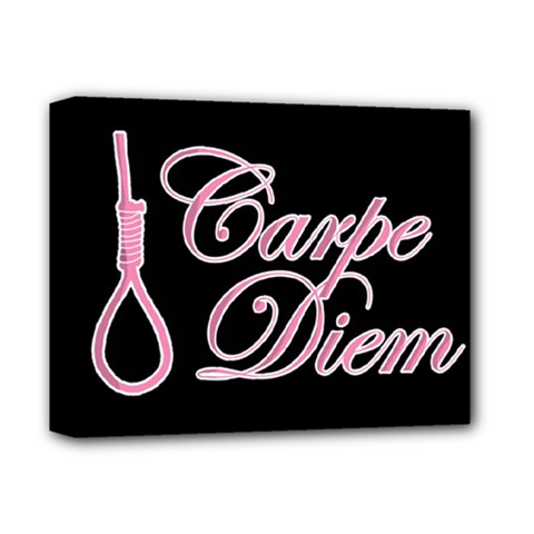 Carpe Diem  Deluxe Canvas 14  X 11  by Valentinaart