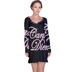 Carpe Diem  Long Sleeve Nightdress by Valentinaart