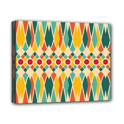 Festive Pattern Canvas 10  X 8  by linceazul