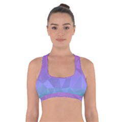 Cool Geometric Ombr¨| Cross Back Sports Bra by MayhemMaker