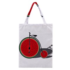 Watermelon Bicycle  Classic Tote Bag by Valentinaart