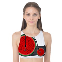 Watermelon Bicycle  Tank Bikini Top by Valentinaart