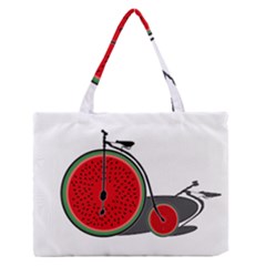 Watermelon Bicycle  Medium Zipper Tote Bag by Valentinaart