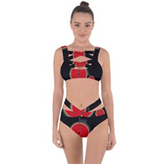 Watermelon Bicycle  Bandaged Up Bikini Set  by Valentinaart