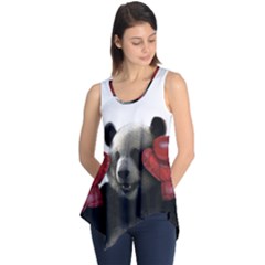 Boxing Panda  Sleeveless Tunic by Valentinaart