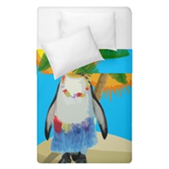 Tropical Penguin Duvet Cover Double Side (single Size) by Valentinaart