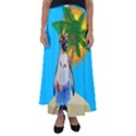 Tropical penguin Flared Maxi Skirt View1