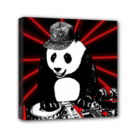 Deejay panda Mini Canvas 6  x 6 