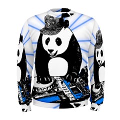 Deejay Panda Men s Sweatshirt by Valentinaart