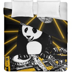 Deejay Panda Duvet Cover Double Side (king Size) by Valentinaart