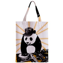 Deejay Panda Zipper Classic Tote Bag by Valentinaart