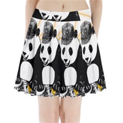 Deejay Panda Pleated Mini Skirt by Valentinaart
