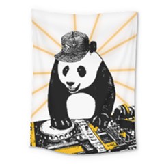 Deejay Panda Medium Tapestry by Valentinaart