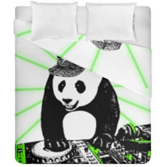 Deejay Panda Duvet Cover Double Side (california King Size) by Valentinaart