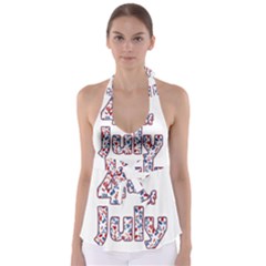4th Of July Independence Day Babydoll Tankini Top by Valentinaart
