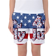 4th Of July Independence Day Women s Basketball Shorts by Valentinaart
