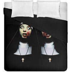 Horror Nuns Duvet Cover Double Side (king Size) by Valentinaart