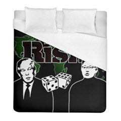 Nuclear Explosion Trump And Kim Jong Duvet Cover (full/ Double Size)