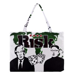 Nuclear Explosion Trump And Kim Jong Medium Tote Bag by Valentinaart