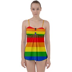 Philadelphia pride flag Babydoll Tankini Set