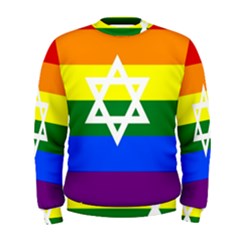 Gay Pride Israel Flag Men s Sweatshirt by Valentinaart