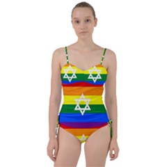 Gay Pride Israel Flag Sweetheart Tankini Set by Valentinaart