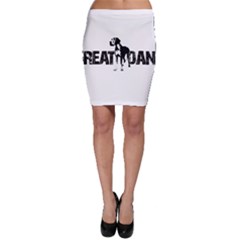 Great Dane Bodycon Skirt by Valentinaart