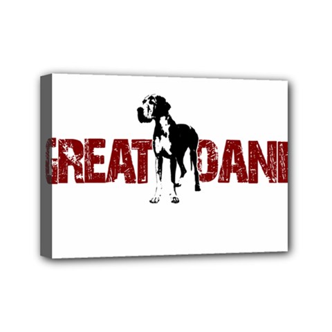 Great Dane Mini Canvas 7  x 5 