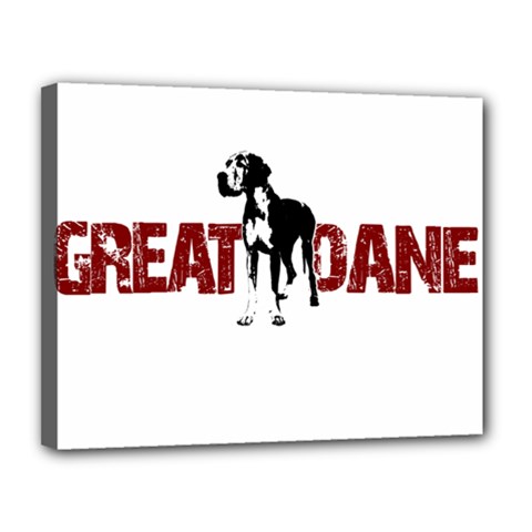 Great Dane Canvas 14  x 11 