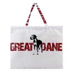 Great Dane Zipper Large Tote Bag